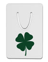 Lucky Four Leaf Clover St Patricks Day Aluminum Paper Clip Bookmark-Bookmark-TooLoud-White-Davson Sales