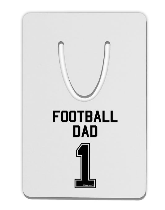Football Dad Jersey Aluminum Paper Clip Bookmark by TooLoud-Bookmark-TooLoud-White-Davson Sales