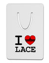 I Love Heart Lace Aluminum Paper Clip Bookmark-Bookmark-TooLoud-White-Davson Sales