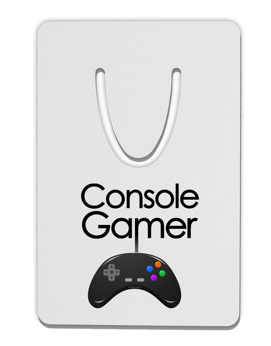 Console Gamer Aluminum Paper Clip Bookmark by TooLoud-Bookmark-TooLoud-White-Davson Sales