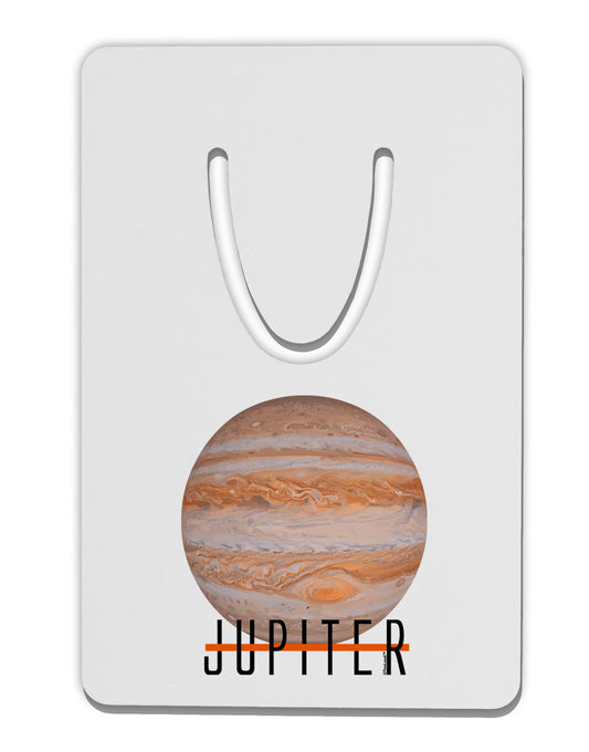 Planet Jupiter Earth Text Aluminum Paper Clip Bookmark by TooLoud-Bookmark-TooLoud-White-Davson Sales