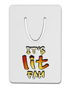 It's Lit Fam Aluminum Paper Clip Bookmark-Bookmark-TooLoud-White-Davson Sales