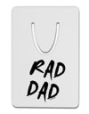 Rad Dad Design Aluminum Paper Clip Bookmark-Bookmark-TooLoud-White-Davson Sales