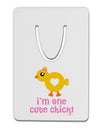 I'm One Cute Chick Aluminum Paper Clip Bookmark by TooLoud-Bookmark-TooLoud-White-Davson Sales