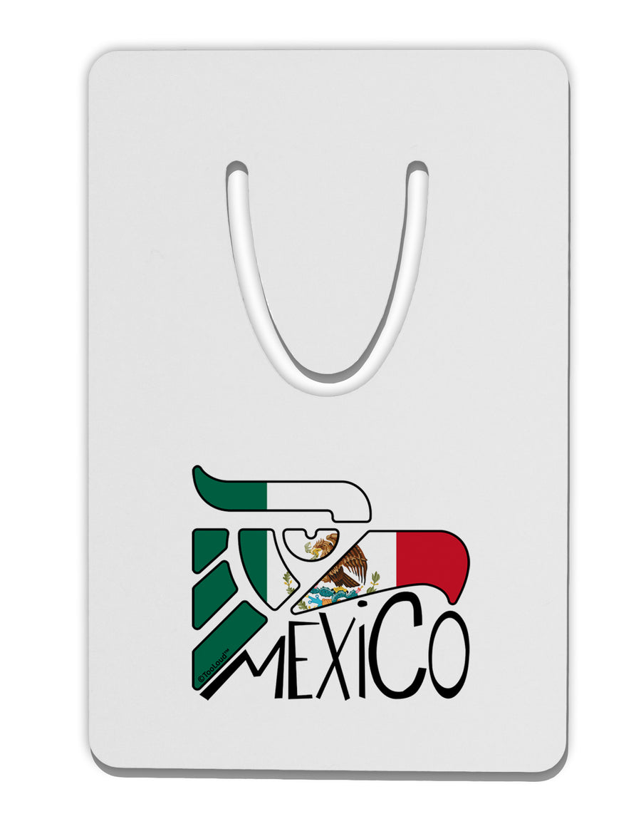 Mexico Eagle Symbol - Mexican Flag - Mexico Aluminum Paper Clip Bookmark by TooLoud-Bookmark-TooLoud-White-Davson Sales