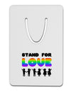 Stand For Love Rainbow Aluminum Paper Clip Bookmark-Bookmark-TooLoud-White-Davson Sales