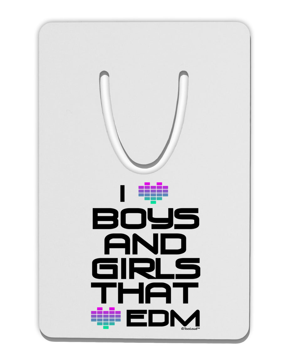 I Heart Boys and Girls That Heart EDM Aluminum Paper Clip Bookmark-Bookmark-TooLoud-White-Davson Sales