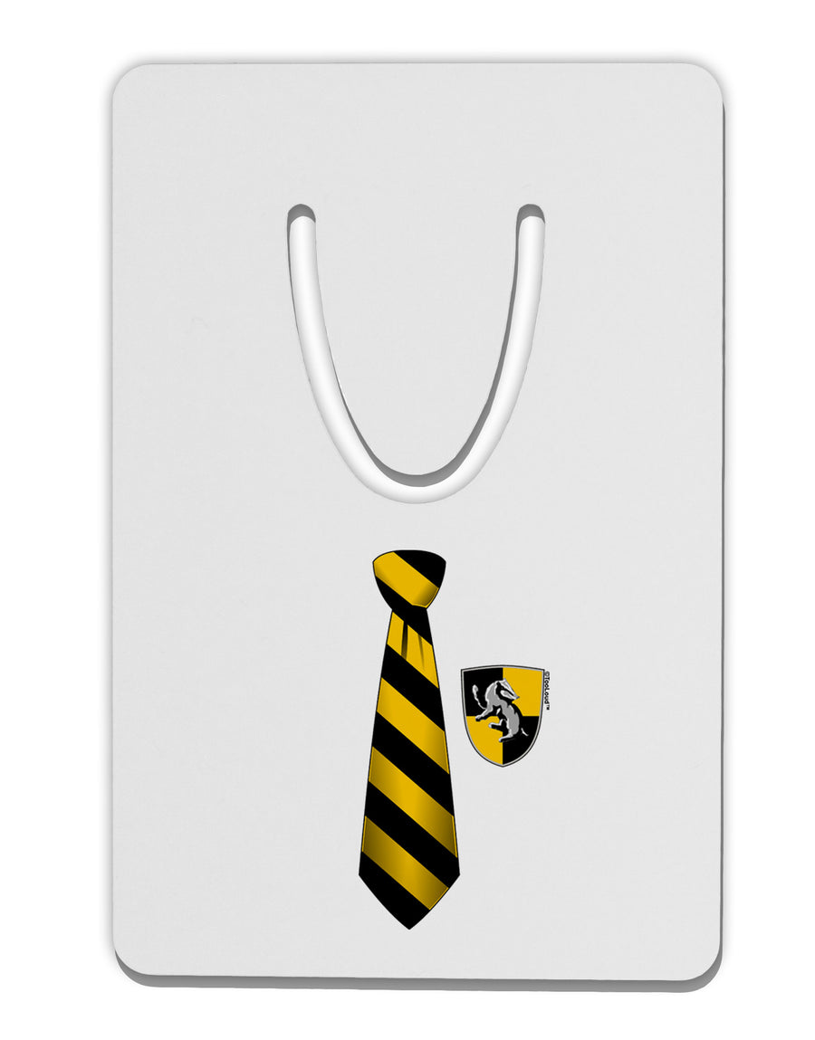 TooLoud Wizard Tie Yellow and Black Aluminum Paper Clip Bookmark-Bookmark-TooLoud-White-Davson Sales