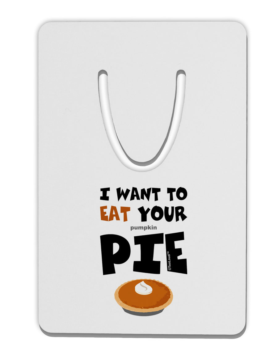 Eat Your Pie Aluminum Paper Clip Bookmark-Bookmark-TooLoud-White-Davson Sales