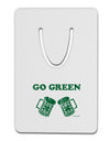 Go Green - St. Patrick's Day Green Beer Aluminum Paper Clip Bookmark by TooLoud-Bookmark-TooLoud-White-Davson Sales