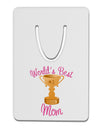 World's Best Mom - Number One Trophy Aluminum Paper Clip Bookmark by TooLoud-Bookmark-TooLoud-White-Davson Sales