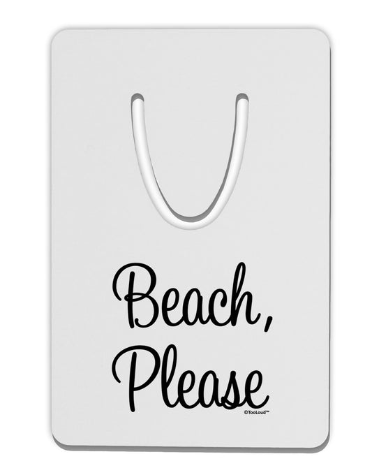 Beach Please Aluminum Paper Clip Bookmark-Bookmark-TooLoud-White-Davson Sales