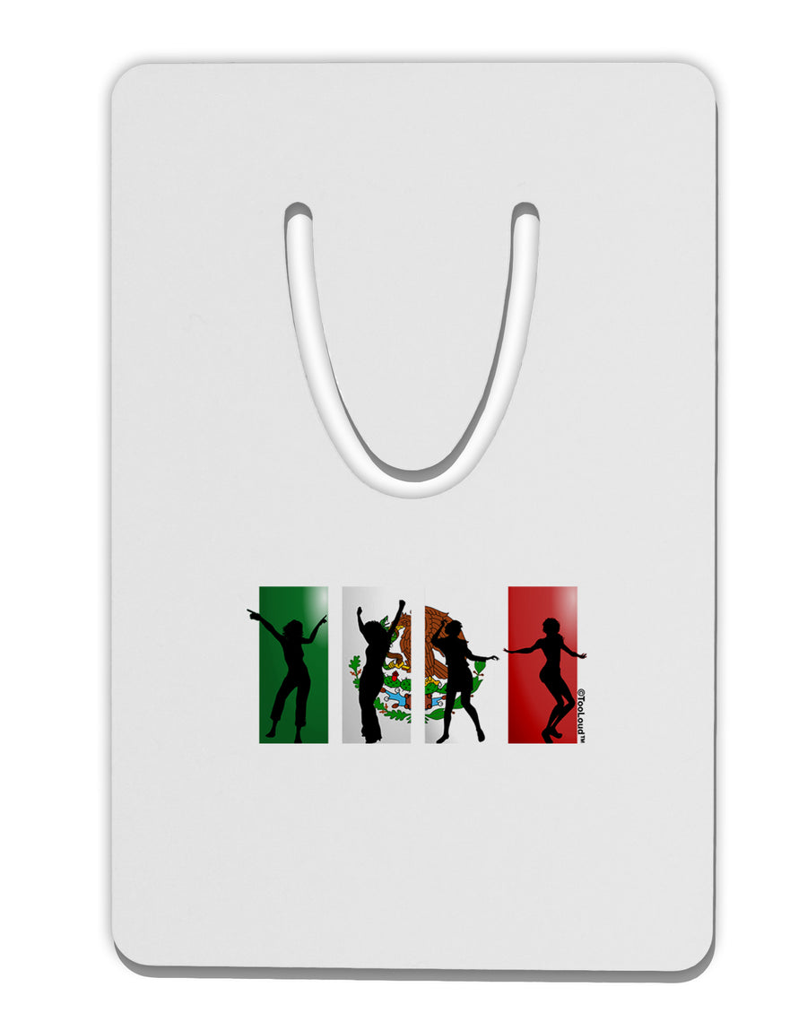 Mexican Flag - Dancing Silhouettes Aluminum Paper Clip Bookmark by TooLoud-Bookmark-TooLoud-White-Davson Sales