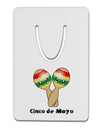 Cute Maracas Design - Cinco de Mayo Aluminum Paper Clip Bookmark by TooLoud-Bookmark-TooLoud-White-Davson Sales