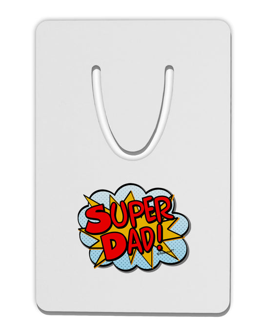 Super Dad - Superhero Comic Style Aluminum Paper Clip Bookmark by TooLoud-Bookmark-TooLoud-White-Davson Sales