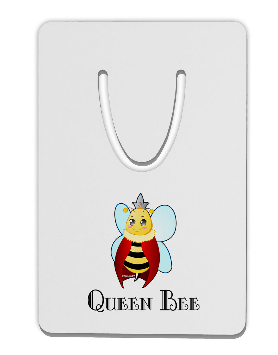 Queen Bee Text Aluminum Paper Clip Bookmark by TooLoud-Bookmark-TooLoud-White-Davson Sales