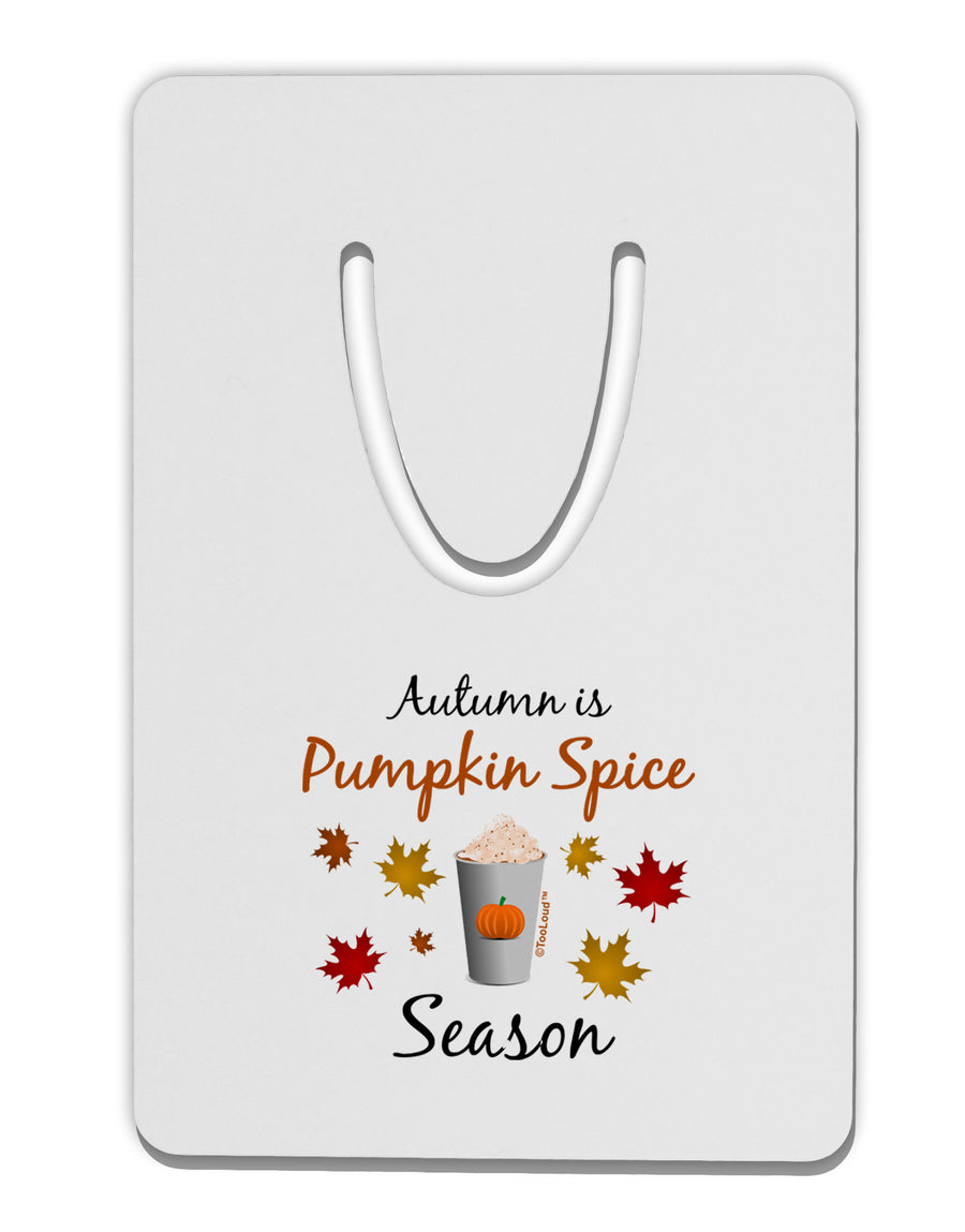 Pumpkin Spice Season Aluminum Paper Clip Bookmark-Bookmark-TooLoud-White-Davson Sales