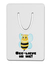 Bee-lieve In Me Aluminum Paper Clip Bookmark-Bookmark-TooLoud-White-Davson Sales