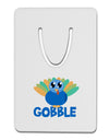 Cute Gobble Turkey Blue Aluminum Paper Clip Bookmark-Bookmark-TooLoud-White-Davson Sales