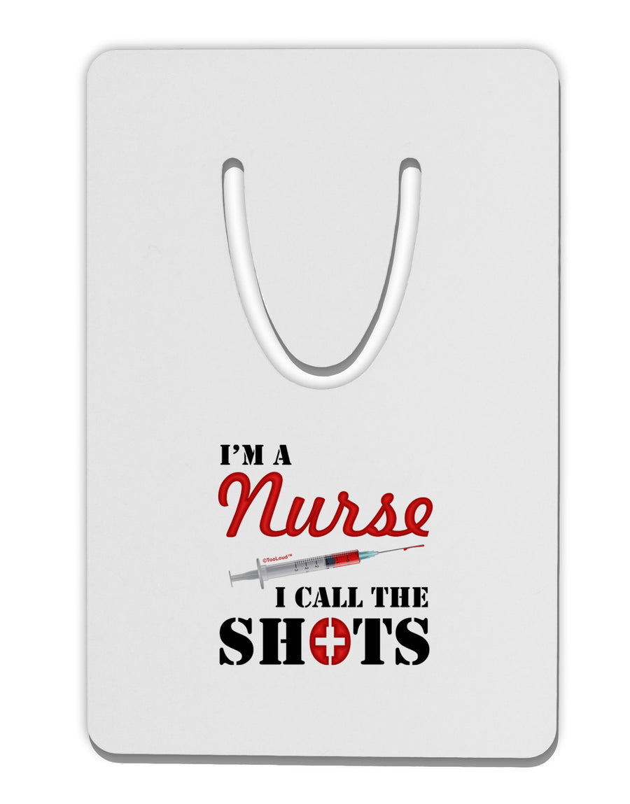 Nurse - Call The Shots Aluminum Paper Clip Bookmark-Bookmark-TooLoud-White-Davson Sales