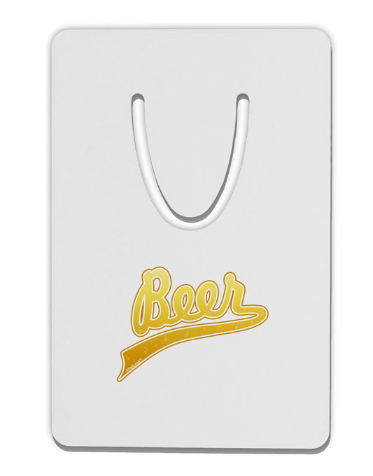 Beer Jersey Aluminum Paper Clip Bookmark-Bookmark-TooLoud-White-Davson Sales