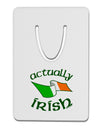 Actually Irish Aluminum Paper Clip Bookmark-Bookmark-TooLoud-White-Davson Sales