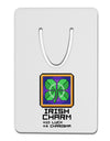 Pixel Irish Charm Item Aluminum Paper Clip Bookmark-Bookmark-TooLoud-White-Davson Sales