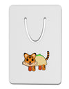 Cute Taco Tiger Aluminum Paper Clip Bookmark-Bookmark-TooLoud-White-Davson Sales