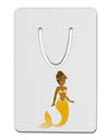 Mermaid Design - Yellow Aluminum Paper Clip Bookmark-Bookmark-TooLoud-White-Davson Sales