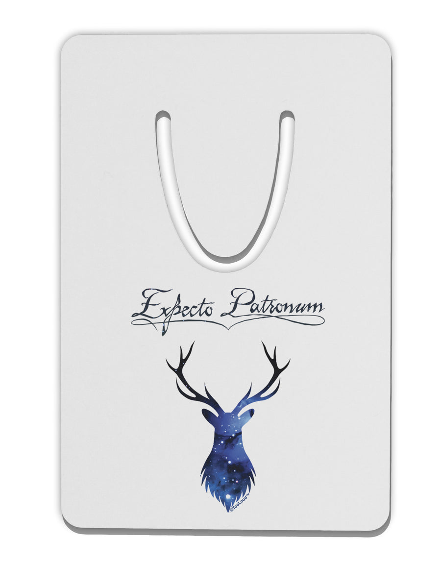 Expecto Patronum Space Stag Aluminum Paper Clip Bookmark-Bookmark-TooLoud-White-Davson Sales