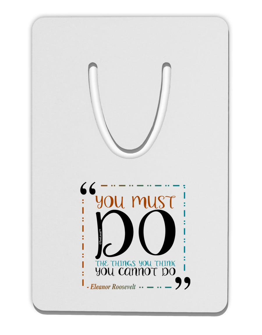 TooLoud You Must Eleanor R Aluminum Paper Clip Bookmark-Bookmark-TooLoud-White-Davson Sales