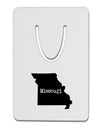 Missouri - United States Shape Aluminum Paper Clip Bookmark-Bookmark-TooLoud-White-Davson Sales