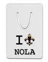 I Love NOLA Fleur de Lis Aluminum Paper Clip Bookmark-Bookmark-TooLoud-White-Davson Sales