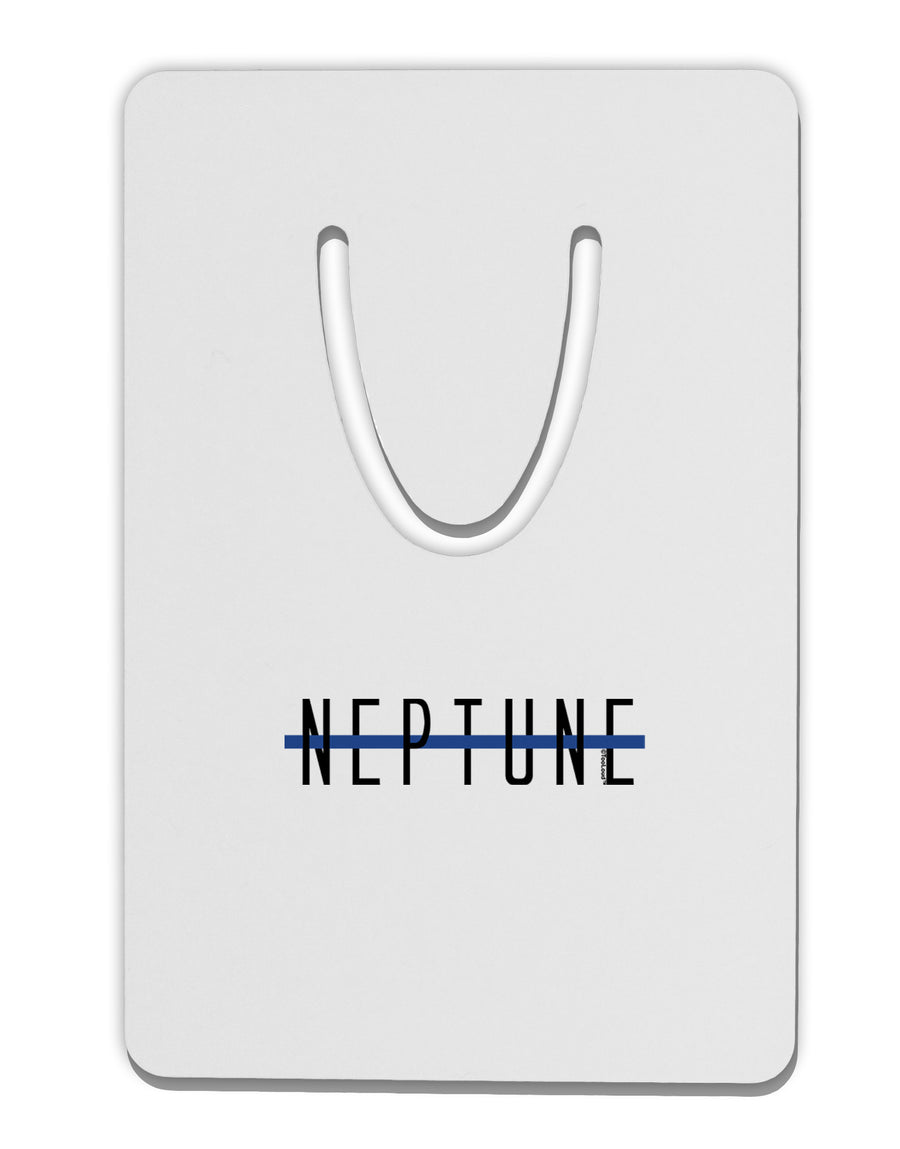 Planet Neptune Text Only Aluminum Paper Clip Bookmark by TooLoud-Bookmark-TooLoud-White-Davson Sales