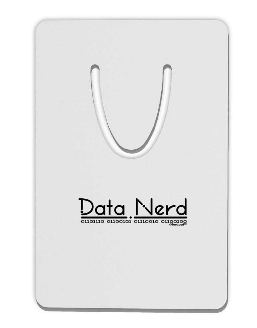 Data Nerd Aluminum Paper Clip Bookmark by TooLoud-Bookmark-TooLoud-White-Davson Sales