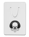 Scary Clown Grayscale Aluminum Paper Clip Bookmark-Bookmark-TooLoud-White-Davson Sales