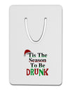 Season To Be Drunk Aluminum Paper Clip Bookmark-Bookmark-TooLoud-White-Davson Sales