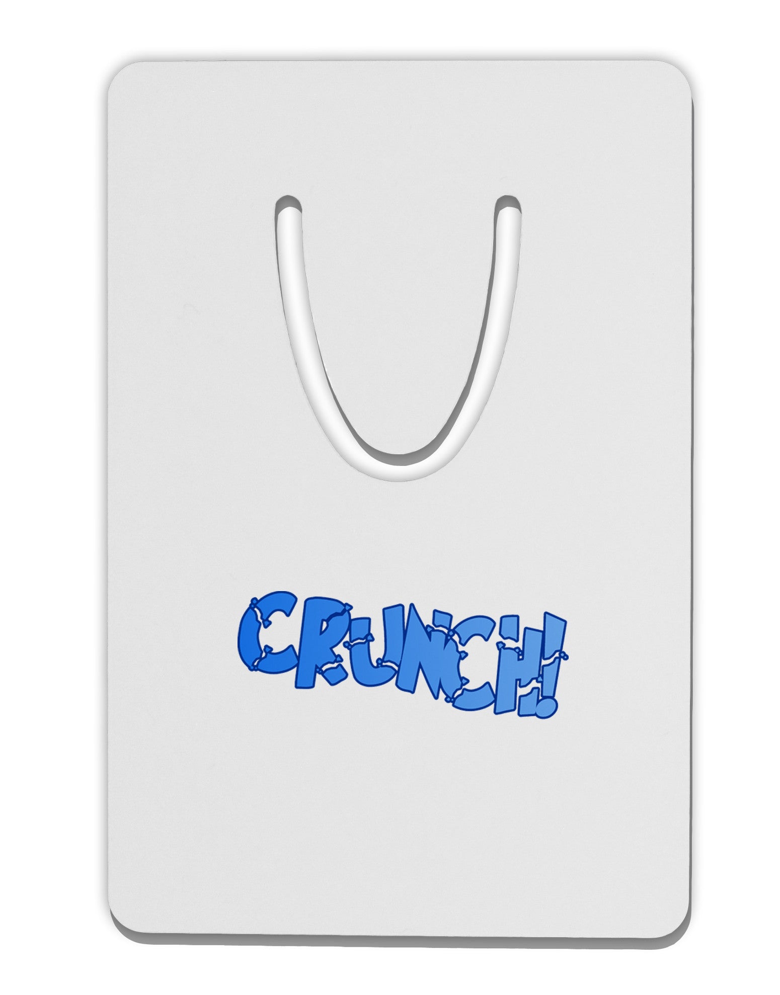 Onomatopoeia CRUNCH Aluminum Paper Clip Bookmark-Bookmark-TooLoud-White-Davson Sales