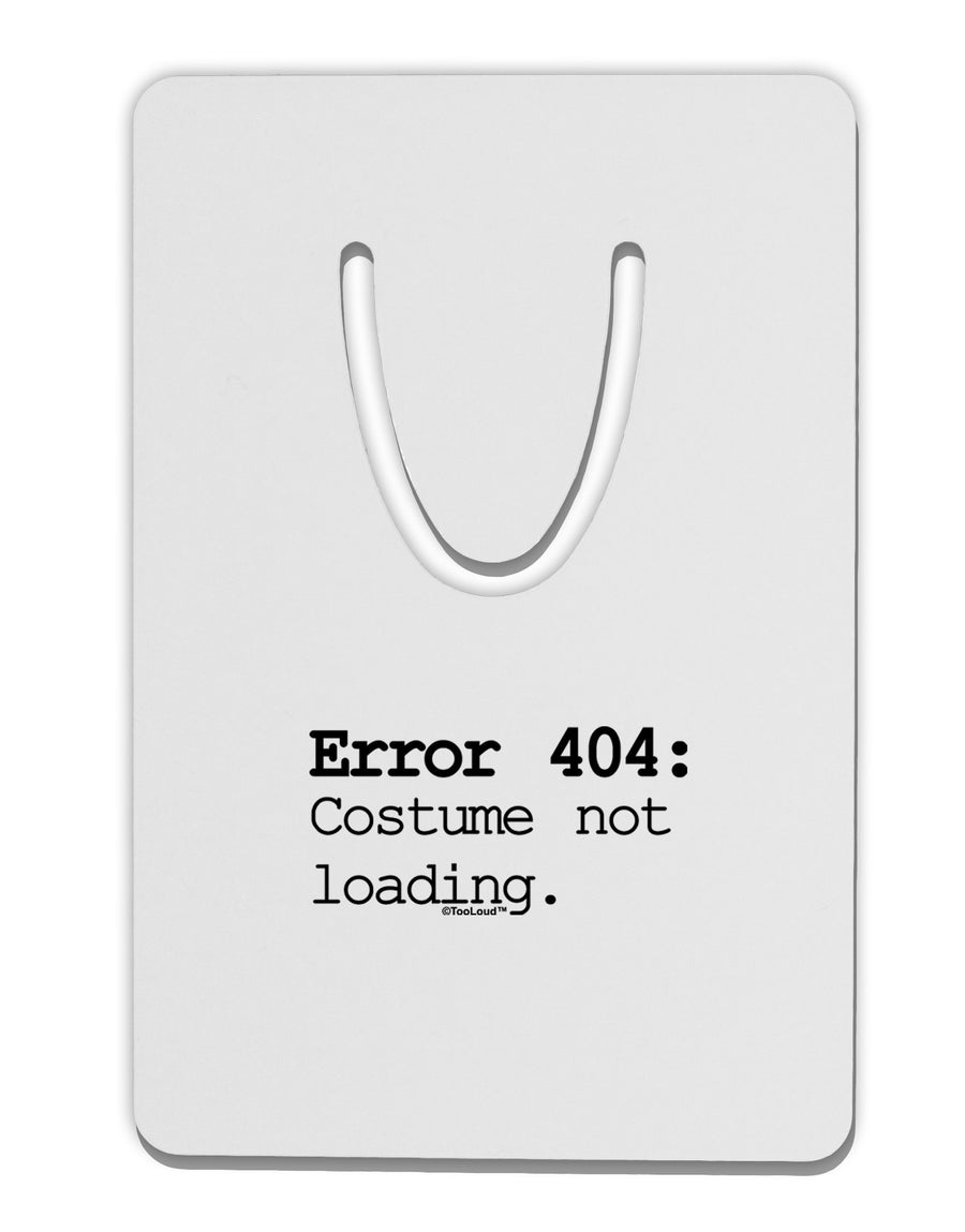 Error 404 Costume Aluminum Paper Clip Bookmark-Bookmark-TooLoud-White-Davson Sales