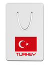 Turkey Flag with Text Aluminum Paper Clip Bookmark by TooLoud-Bookmark-TooLoud-White-Davson Sales