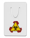 Recycle Biohazard Sign Aluminum Paper Clip Bookmark by TooLoud-Bookmark-TooLoud-White-Davson Sales