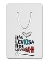 It's LeviOsa not LeviosAHH Aluminum Paper Clip Bookmark-Bookmark-TooLoud-White-Davson Sales