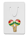 Cute Maracas Design Aluminum Paper Clip Bookmark by TooLoud-Bookmark-TooLoud-White-Davson Sales