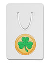 Shamrock Button Vector Design Aluminum Paper Clip Bookmark by TooLoud-Bookmark-TooLoud-White-Davson Sales