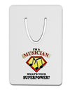 Musician - Superpower Aluminum Paper Clip Bookmark-Bookmark-TooLoud-White-Davson Sales