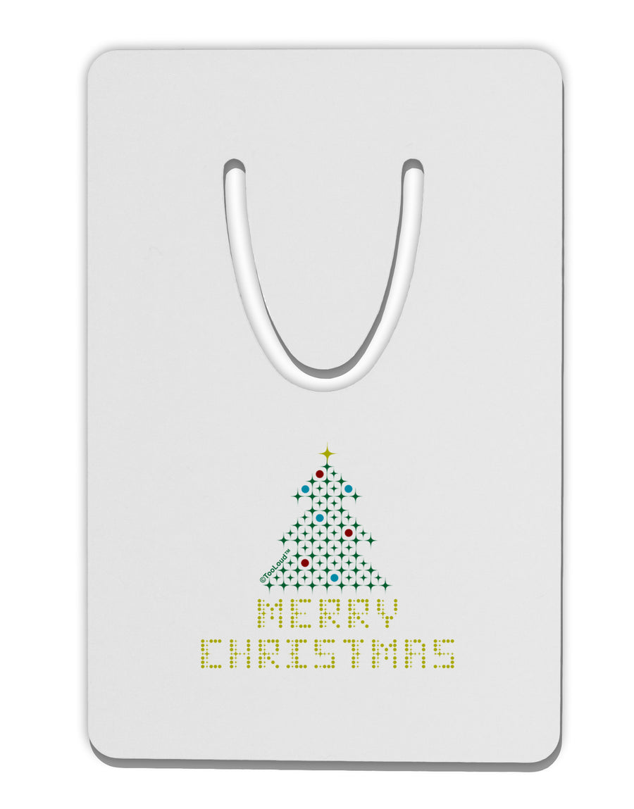 Merry Christmas Sparkles Aluminum Paper Clip Bookmark-Bookmark-TooLoud-White-Davson Sales