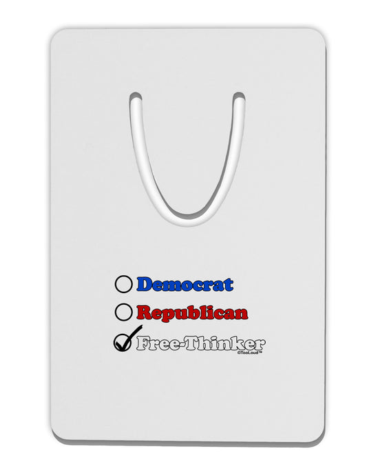 Free Thinker Checklist Aluminum Paper Clip Bookmark-Bookmark-TooLoud-White-Davson Sales