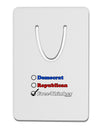 Free Thinker Checklist Aluminum Paper Clip Bookmark-Bookmark-TooLoud-White-Davson Sales