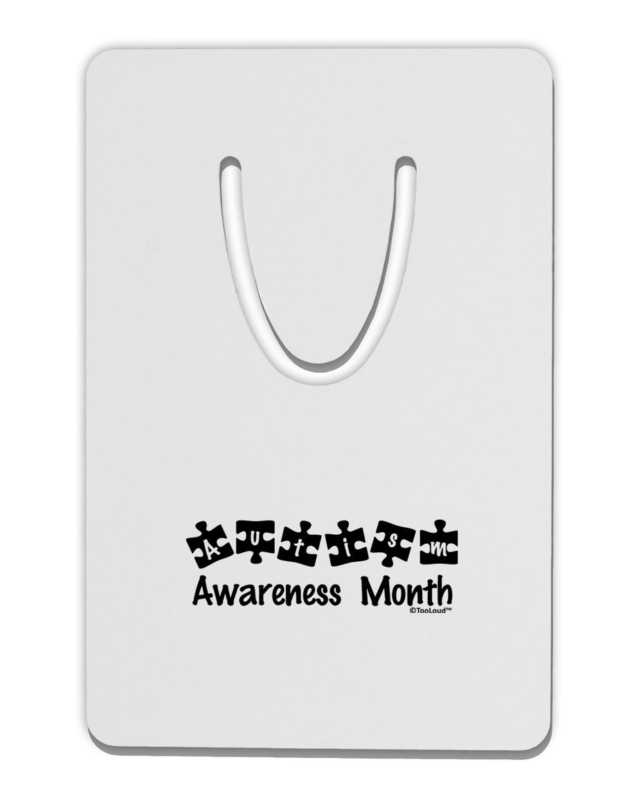 Autism Awareness Month - Puzzle Pieces Aluminum Paper Clip Bookmark by TooLoud-Bookmark-TooLoud-White-Davson Sales