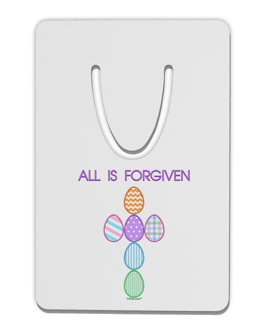 All is forgiven Cross Faux Applique Aluminum Paper Clip Bookmark-Bookmark-TooLoud-White-Davson Sales